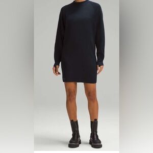 NWOT Lululemon lab Merino Wool-Knit Dress Black